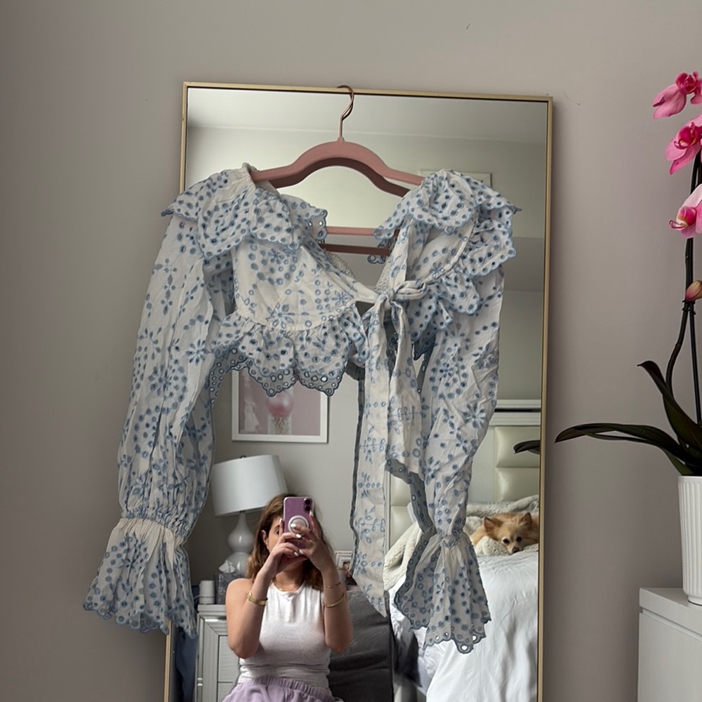 COPY - ASOS Blue and White Floral Maxi Dress